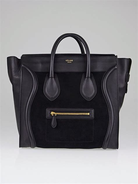 suede and leather celine bag